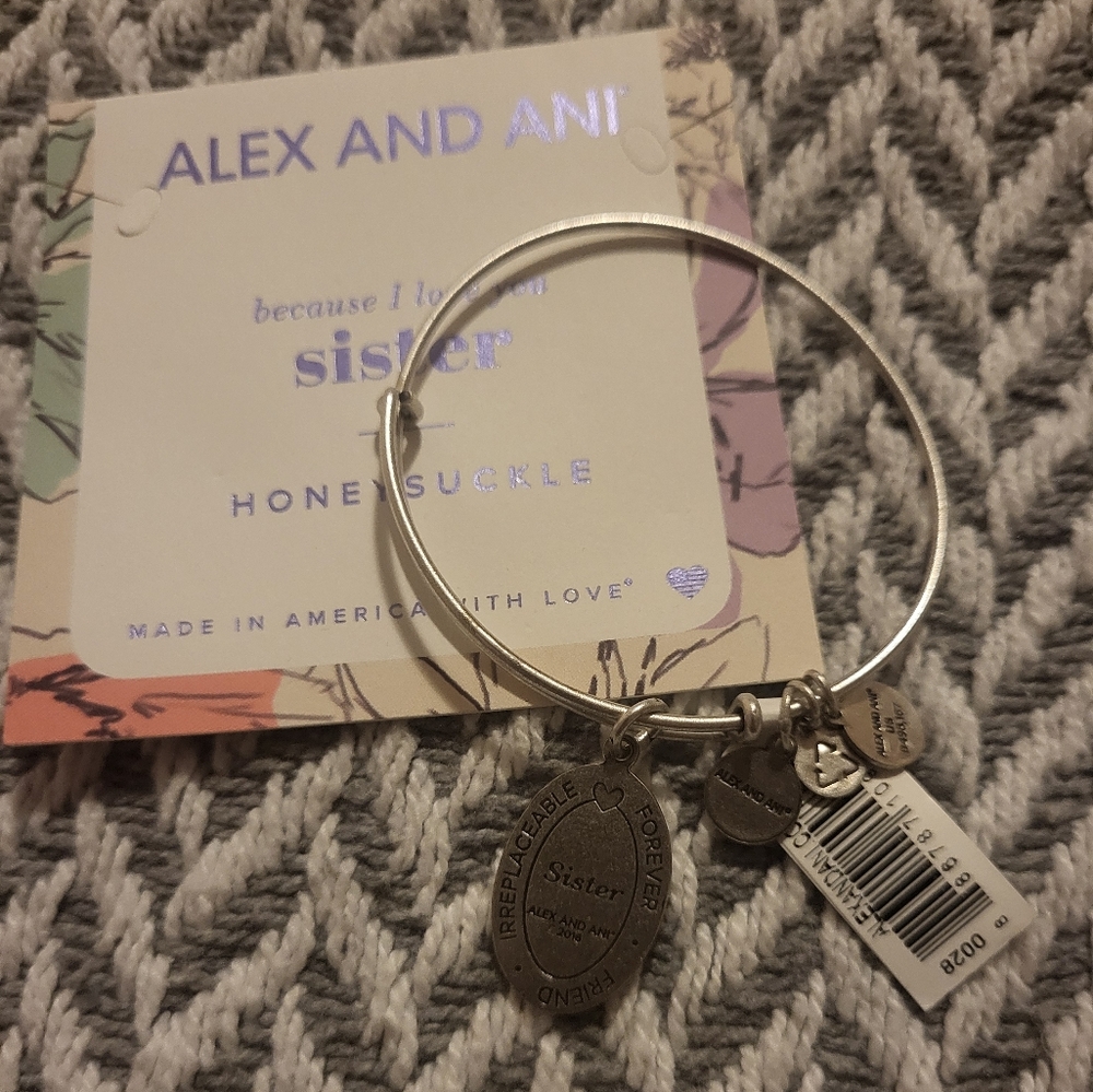 Alex and Ani Because I Love you Sister Bangle - Picture 7 of 7